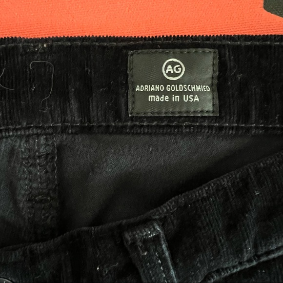 AG Jeans Black Slim Straight Moto Cords - Picture 7 of 7